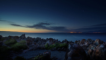 South Africa Ocean Night, south-africa, ocean, sea, night, world HD wallpaper