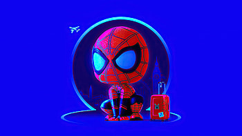 Spider Man Suitcase, spiderman, superheroes, artwork HD wallpaper