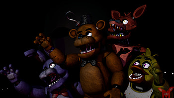 Freddy (Five Nights at Freddy's), Foxy (Five Nights at Freddy's), video game, Freddy Fazbear's Pizza, Five Nights at Freddy's HD wallpaper