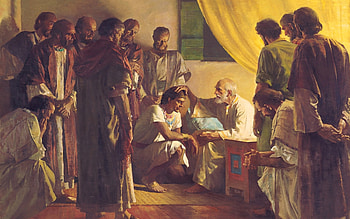 Jacob Blessing His Sons, family, Jacob, sons, evening, blessing HD wallpaper