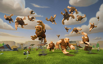 Clash Of Clans Giants, clash-of-clans, supercell, games, 2017-games HD wallpaper