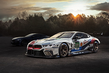 BMW M8 GTE, 2018, sports car HD wallpaper