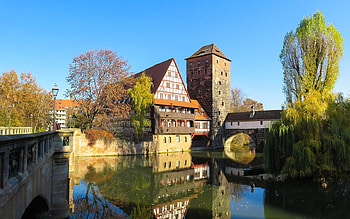 Nuremberg, Germany, Nuremberg, architecture, Germany, houses, water HD wallpaper