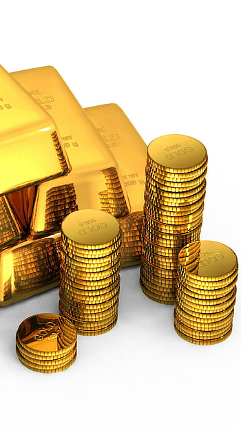 Shiny gold coins, Precious metal, Wealth accumulation, Investment HD phone wallpaper