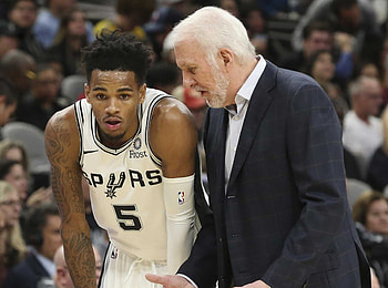 Gregg Popovich, Dejounte Murray HD wallpaper