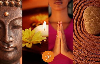The Future of Beauty is Now, oriental, burning, beauty, buddha, zen, flower, happy, calm, positive energy, pray, yoga, entertainment, fashion, blessings, candle, electric pink, light, love, yellow, stone, spa, feng shui, meditation, forever, future HD wallpaper