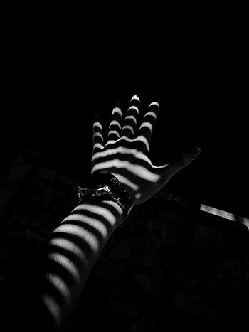 Clock, Hand, Shadow, Bw, Chb, Stripes, Streaks HD phone wallpaper