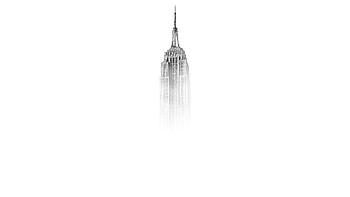 Empire state building, minimal HD wallpaper