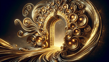 Fantasy Portal, fantasy portal, Abstract, surreal landscape HD wallpaper