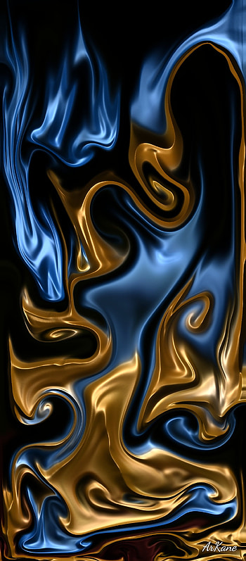 Royal Silk, blue, liquid, abstract, flow HD phone wallpaper