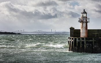 Bridge, , Lighthouse HD wallpaper