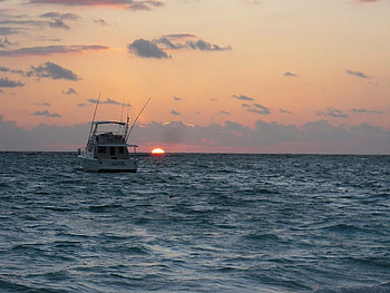 Boat at Sunset, cool HD wallpaper