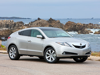 Auto, Sky, Acura, Cars, Rocks, Side View, Style, Akura, Zdx, 2009, Silver Metallic, Tidal Bore, Sea Surf HD wallpaper