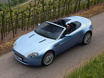 Nature, Aston Martin, Cars, View From Above, Style, Cabriolet, 2008, V8, Vantage HD wallpaper