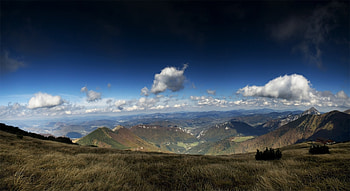 Nature, Mountains, Clouds, Height, Dahl, Distance, Volumetric, Expanse, Open Spaces, Voluminous, Immense, Vast HD wallpaper