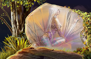 Garden Goddess, abstracxt, fantasy, garden, goddess, forest HD wallpaper