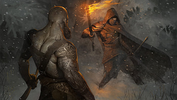 God Of War 4 Video Game Artwork, god-of-war-4, god-of-war, games, artwork, artist, digital-art, artstation HD wallpaper