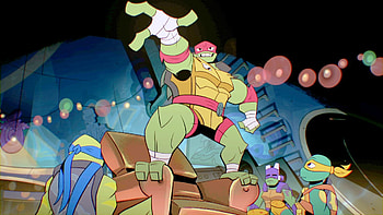 Ninja Turtles, Animated adventure, Turtle heroes, Exciting finale HD wallpaper