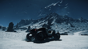 Mountains, Rover vehicle, Star Citizen, video game HD wallpaper