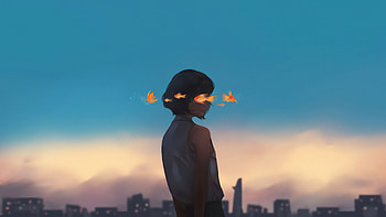 Still In Pain, alone, artist, artwork, digital-art, deviantart HD wallpaper