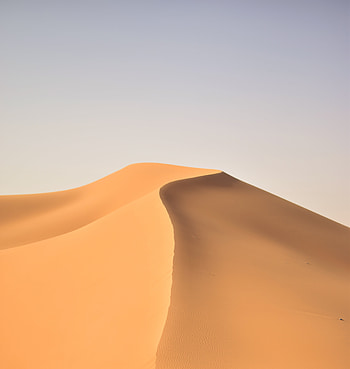 Desert, sand, dunes, landscape HD phone wallpaper