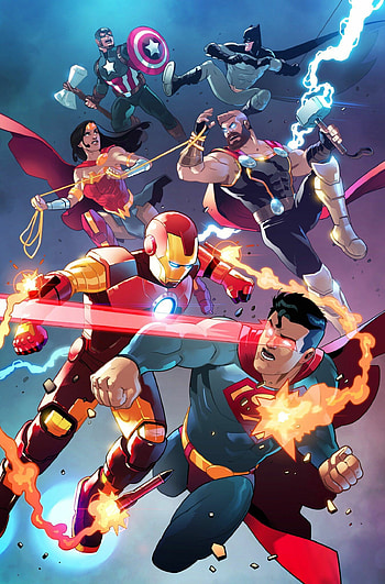 Marvel Comics Art, DC Comics vs. Marvel, DC Comics , Artist Stephen Byrne HD phone wallpaper