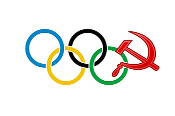 THE OLYMPIC FLAG, games, white, symbol, circels, flags HD wallpaper