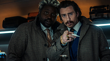 Aaron Taylor-Johnson Brian Tyree Henry Bullet Train HD wallpaper