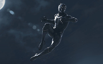 Marvel, Black Panther, Dark art, Illustration HD wallpaper