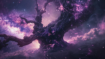 Cosmic Arboretum, Sci Fi, cosmos, galaxy, fantasy HD wallpaper