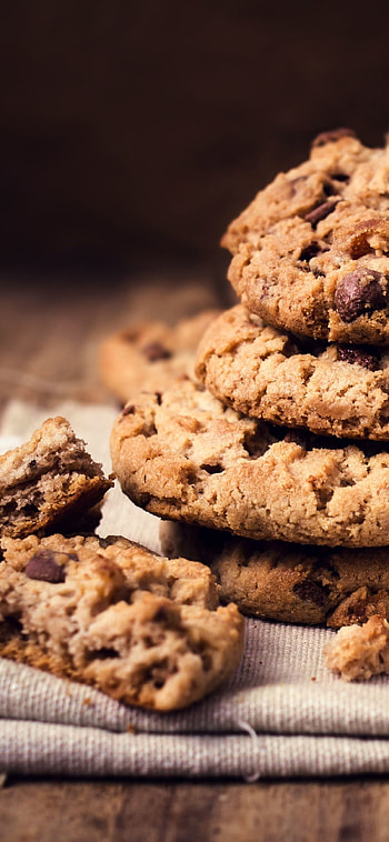 Cookie, Tempting aroma, Heavenly taste, Baked with love HD phone wallpaper