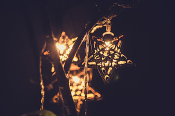 Shine, Light, Miscellanea, Miscellaneous, Garland, Decoration, Star HD wallpaper