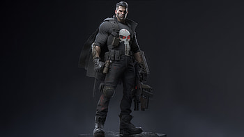 The Punisher Marvel , the-punisher, punisher, tv-shows, marvel, artstation, dark, black HD wallpaper
