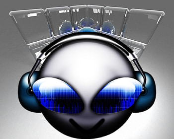 musica 2, aliens, music, heads, speakers, eyes HD wallpaper