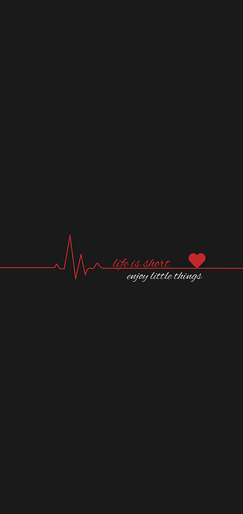 life is short, magenta, midnight, beat, dark, things, enjoy, heart, little HD phone wallpaper