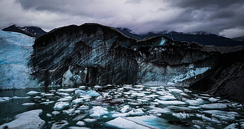 Floating snow, iceberg, glacier, nature HD wallpaper