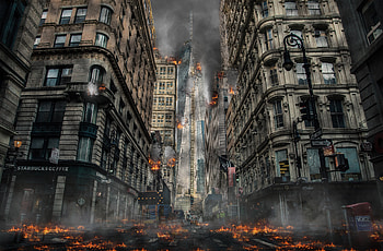 City Explosion , city, explosion, buildings HD wallpaper