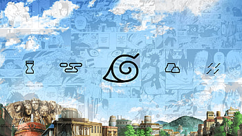 Hidden Leaf Village, Anime , Nature background HD wallpaper