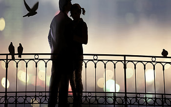 Romantic love couple, Boy and girl hug HD wallpaper