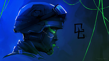 Helmet Spy Guy , artist, artwork, digital-art, artstation HD wallpaper