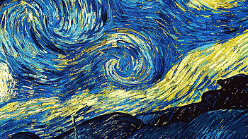 Vincent van Gogh, Starry Night art, Classic painting, Impressionism style HD wallpaper