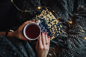 Miscellanea, Miscellaneous, Relaxation, Rest, Hands, Book, Tea, Manicure HD wallpaper