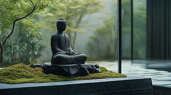 Zen Serenity: A Ultra for Tranquil Spaces, zen, buddha, sculpture, garden, nature HD wallpaper