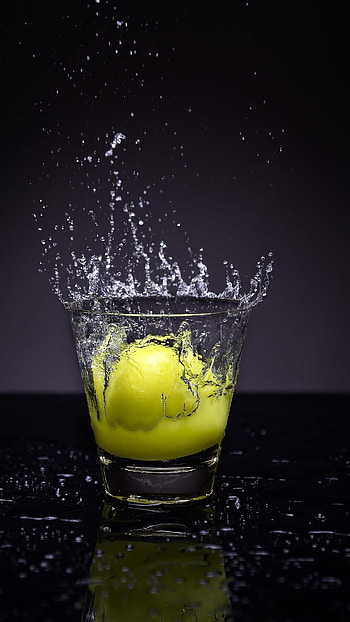 Lemon splash graphy, , Refreshing visuals, Taste of summer HD phone wallpaper