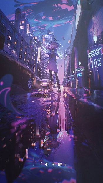 Anime scenario, Paisaje HD phone wallpaper