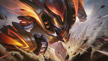 Malphite FPX Tenfold Triumph Chroma Skin LoL Splash Art PC, Video Game, League Of Legends, Malphite (League Of Legends) HD wallpaper