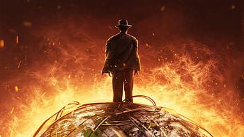 Oppenheimer Movie – Fiery Backdrop, movie, Oppenheimer HD wallpaper