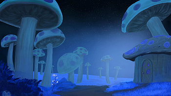 Terraria: Luminous Mushroom Village —, Terraria HD wallpaper