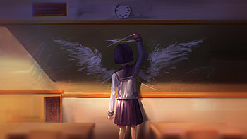 The Winds From Bone Ash, angel, wings, artist, artwork, digital-art, deviantart HD wallpaper