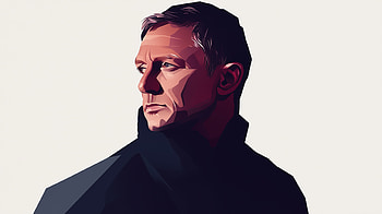 Daniel Craig as James Bond: Stunning, Celebrity, Daniel Craig, James Bond, minimalist HD wallpaper